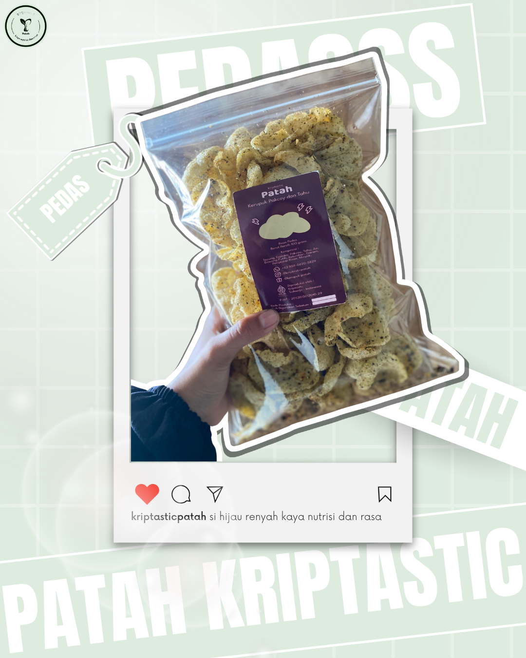 Kerupuk Patah 60 gram (pedas)